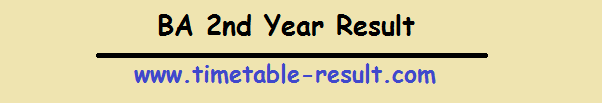BA 2nd Year Result