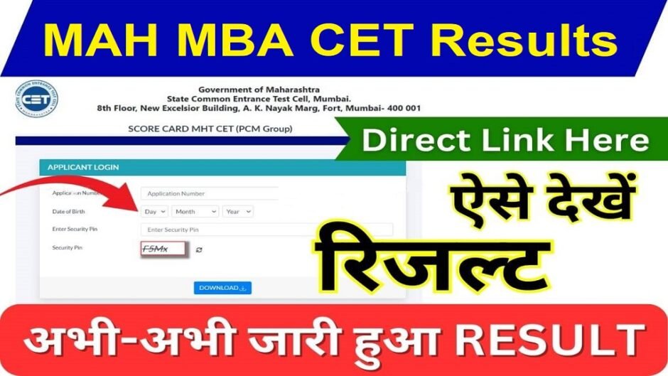 MBA Exam Result 2024 University MBA Entrance Exam Results