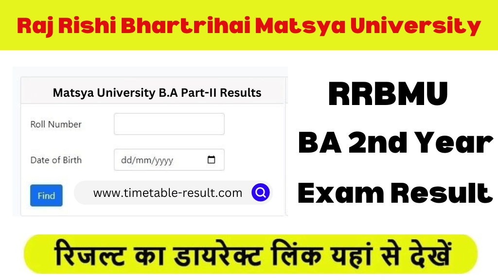 rrbmu ba 2nd year result
