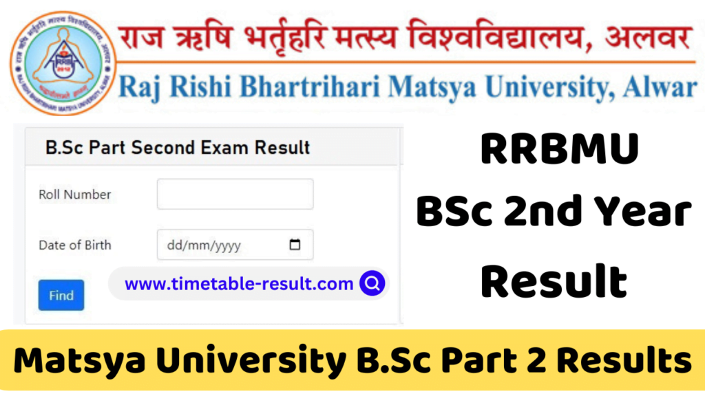 rrbmu bsc 2nd year result